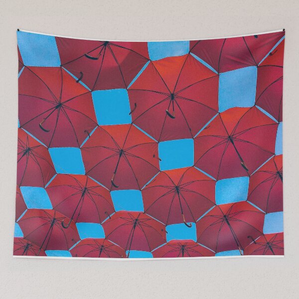 Item preview, Red Flying Umbrellas designed and sold by Cryptodesignz.