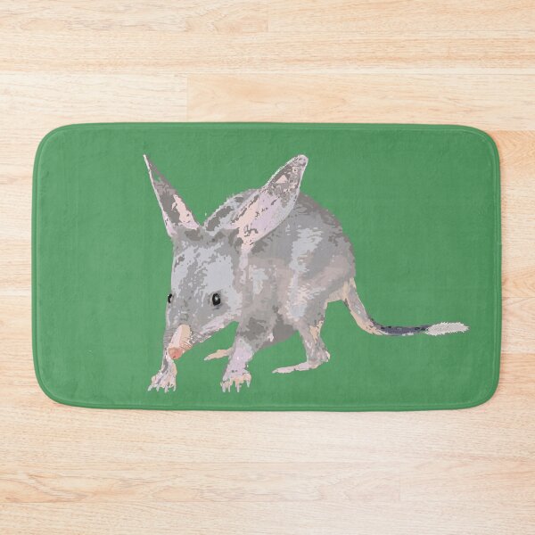 Item preview, Greater Bilby Macrotis lagotis by Chrissy Wild on gumleaf green designed and sold by ChrissyWild.