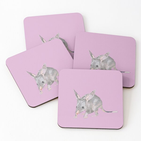 Item preview, Greater Bilby Macrotis lagotis by Chrissy Wild on pink designed and sold by ChrissyWild.