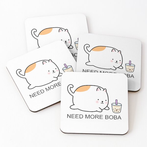 Item preview, Chubby Boba Cat Needs More Boba! designed and sold by SirBobalot.