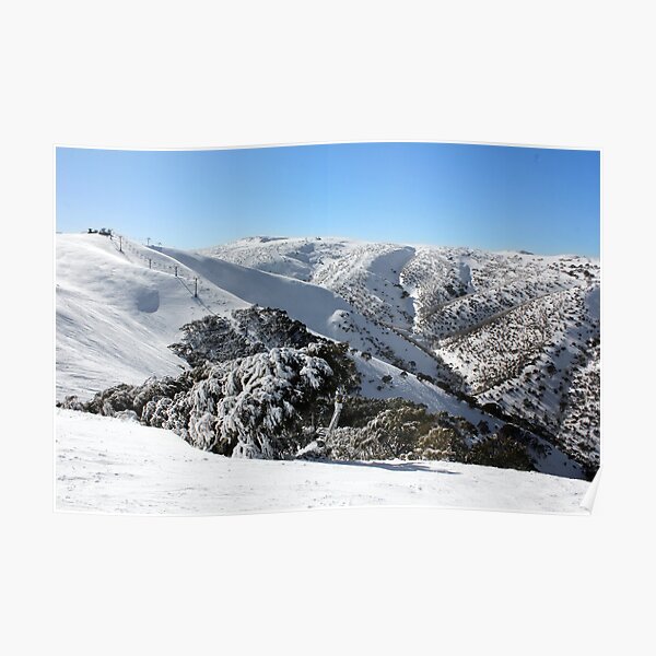 Hotham ski slopes Poster