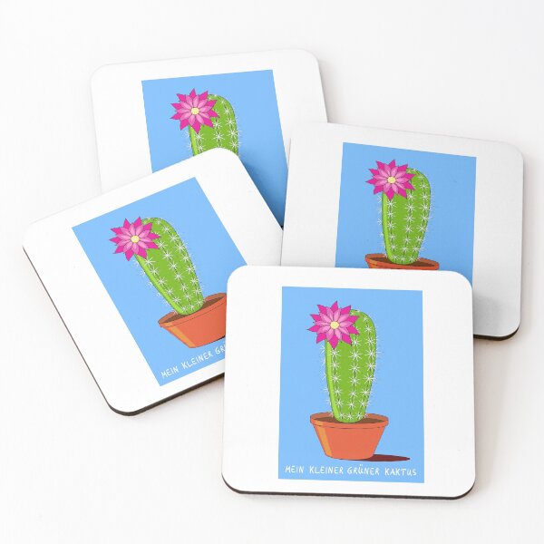Item preview, Mein kleiner grüner Kaktus – Cactus with Blossom in Pink designed and sold by un-artiges.