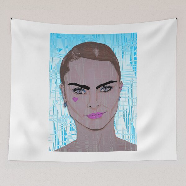 Item preview, Cara blue distorted designed and sold by Happyoninside.