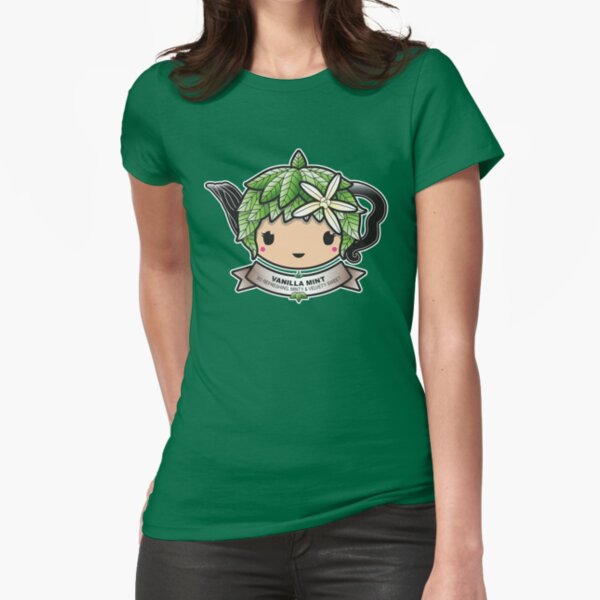 Vanilla Mint Teapot Fitted T-Shirt