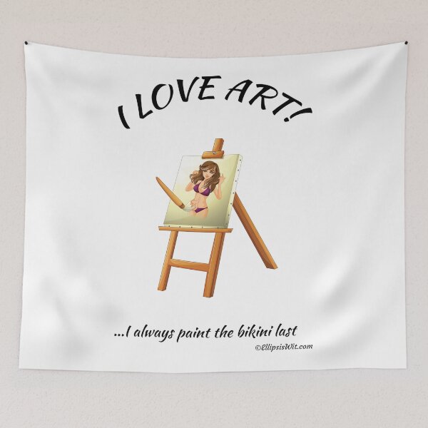 Item preview, I Love Art! designed and sold by ellipsiswit.