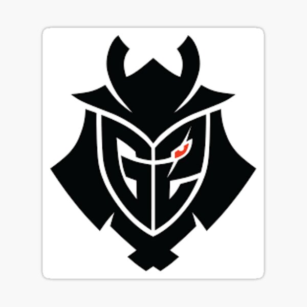 G2 logo negro ojo rojo Pegatina
