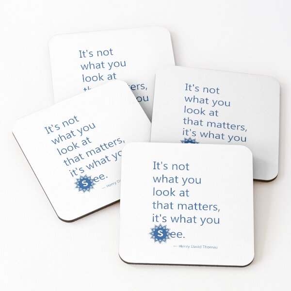 Item preview, It's What You See - Quote from Thoreau designed and sold by TheCurators.