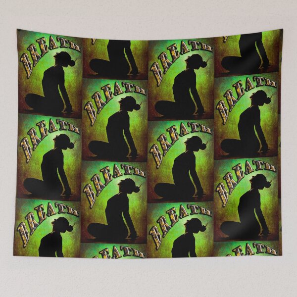 Item preview, Yoga Pose Breath Green Background. designed and sold by SadSacDesigns.