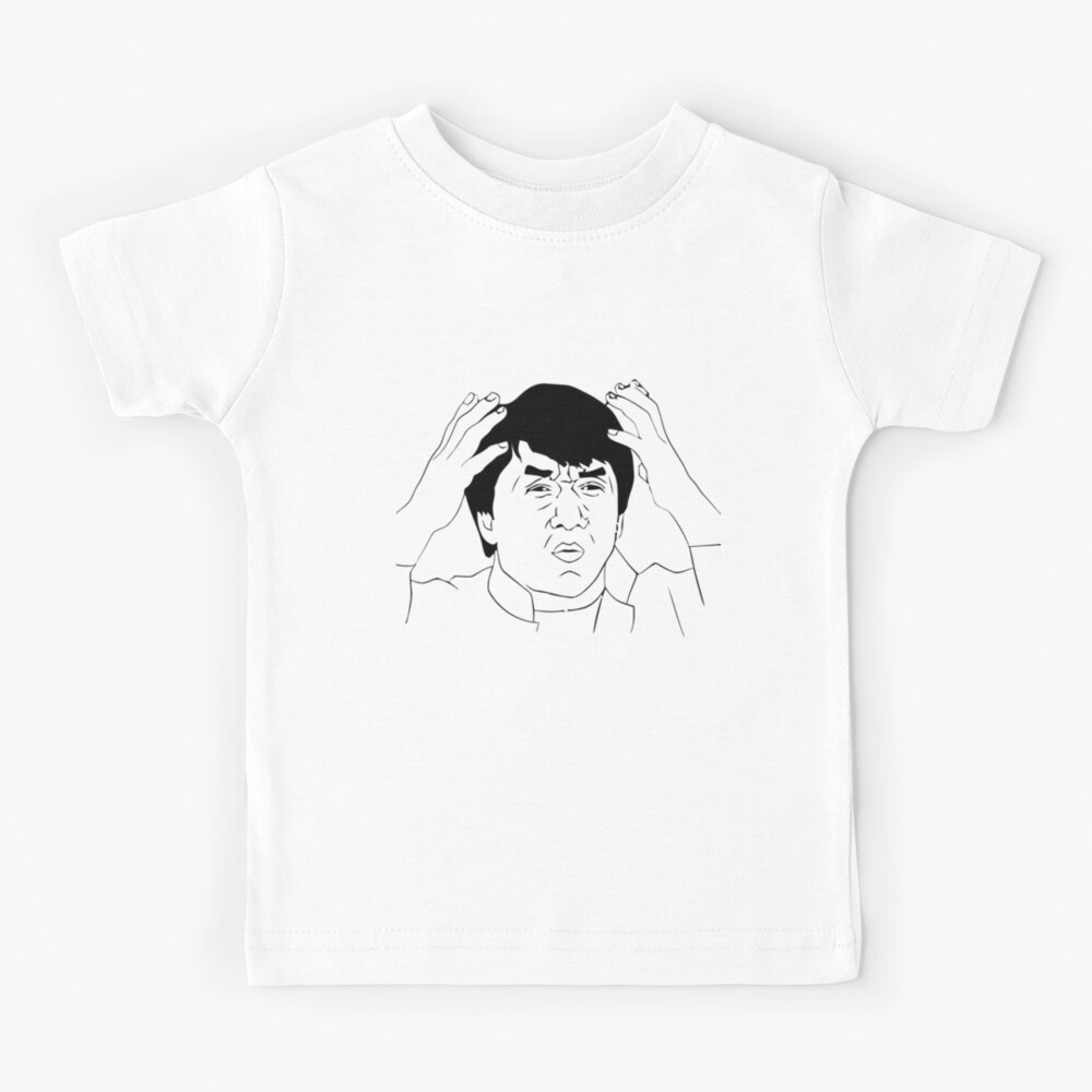 Jackie Chan Meme Kids T Shirt By Bubblepandaa Redbubble - mr bean shirt roblox