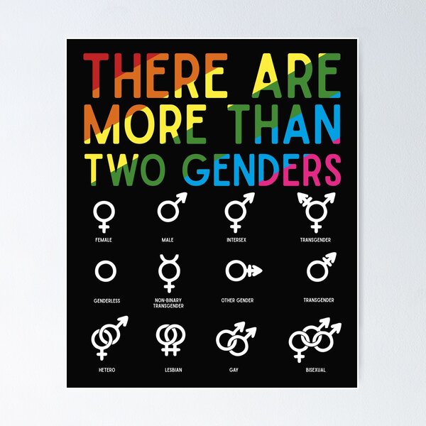 There Are More Than Two Genders Supportive Gift All Gender Symbols  | Graphic T-Shirt