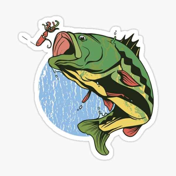 Lets Go Fishing - Ice Fishing Sticker for Sale by K-Constantine