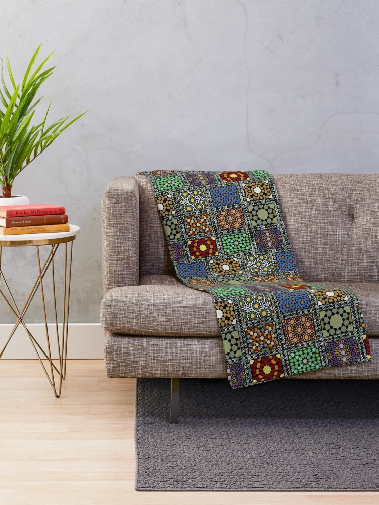 Thumbnail 2 of 6, Throw Blanket, Checkr designed and sold by Rixn.