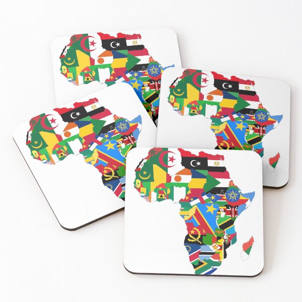 Item preview, African Map with Flags designed and sold by SafariTees.
