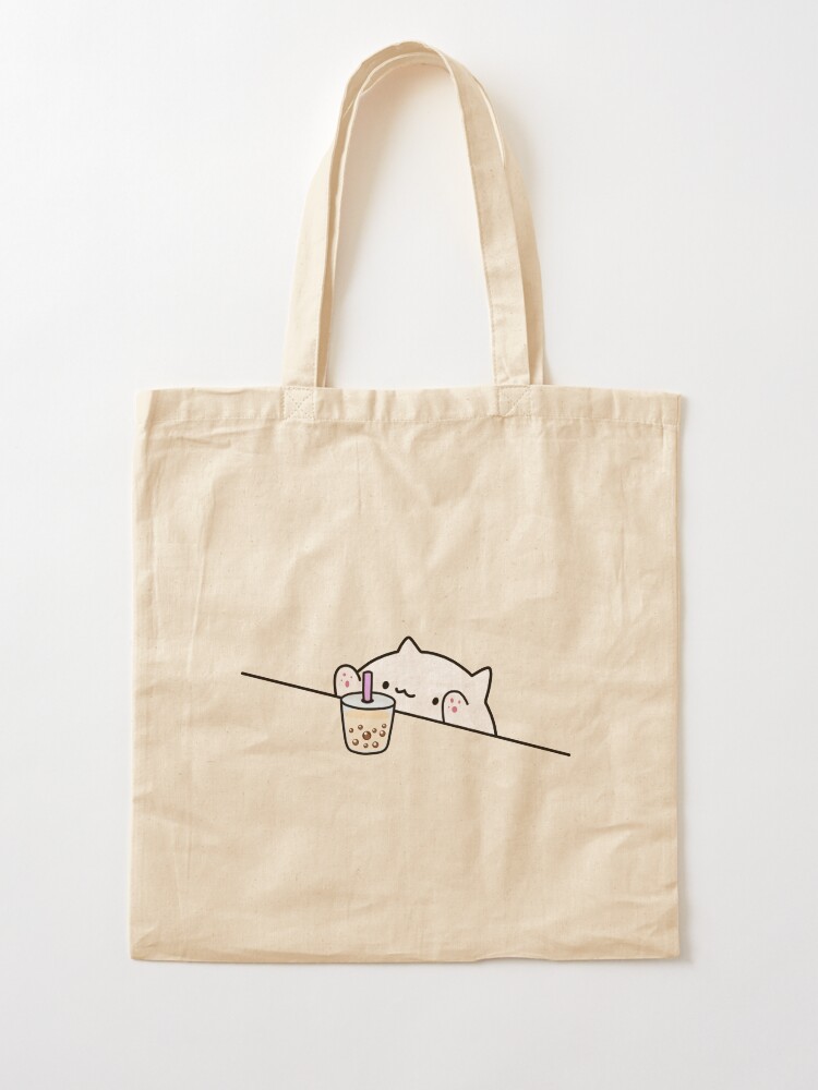 Alternate view of Bongo Cat Wants Boba! Tote Bag