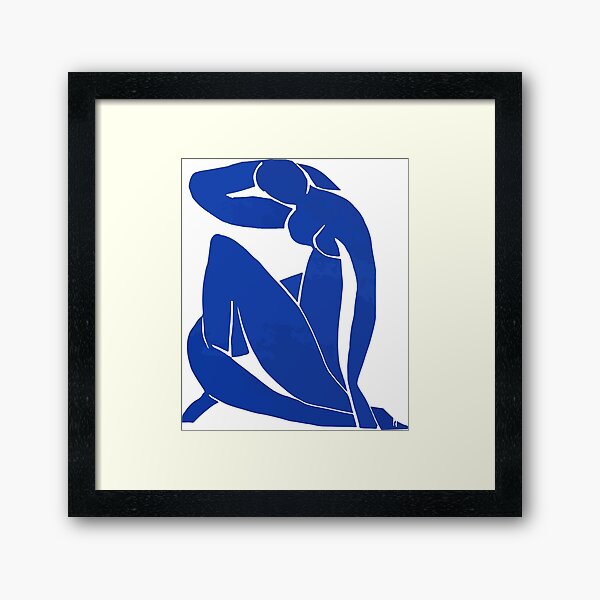 Henri Matisse - Blue Nude 1952 - Original Artwork Reproduction Framed Art Print