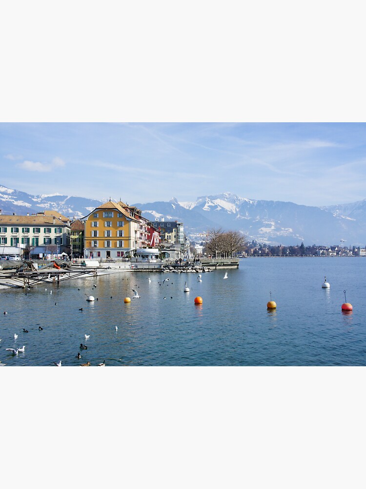 Vevey on the lake Geneva in Switzerland by santoshputhran