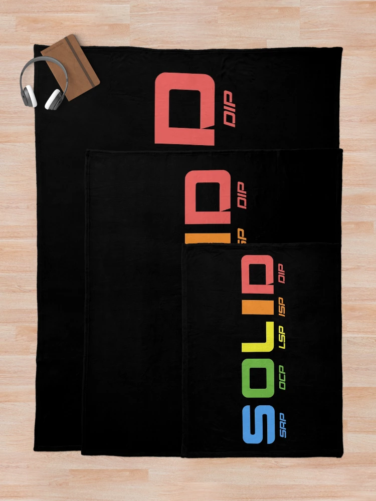 Thumbnail 5 of 6, Throw Blanket, solid principles programming designed and sold by yourgeekside.