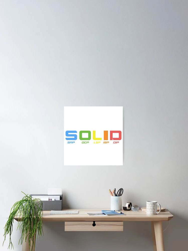 Thumbnail 2 of 3, Poster, solid principles programming designed and sold by yourgeekside.