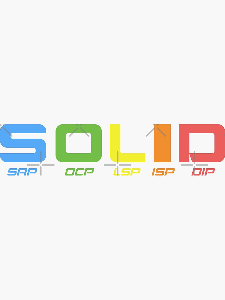 Thumbnail 3 of 3, Sticker, solid principles programming designed and sold by yourgeekside.