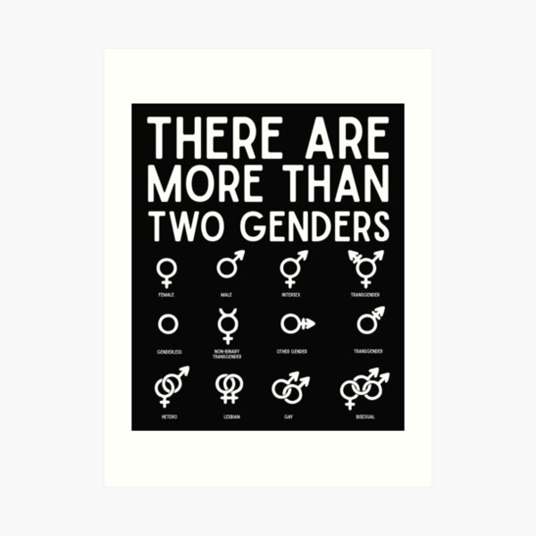 All Genders Welcome Here Positive Message For Trans People Art Print By Only Two Redbubble