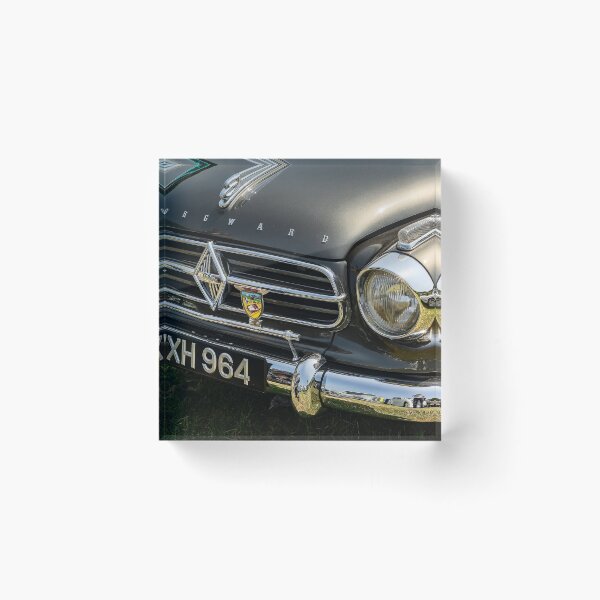 Item preview, The front of a grey 1959 Borgward Isabella on display at a car show designed and sold by Graham Cornall.