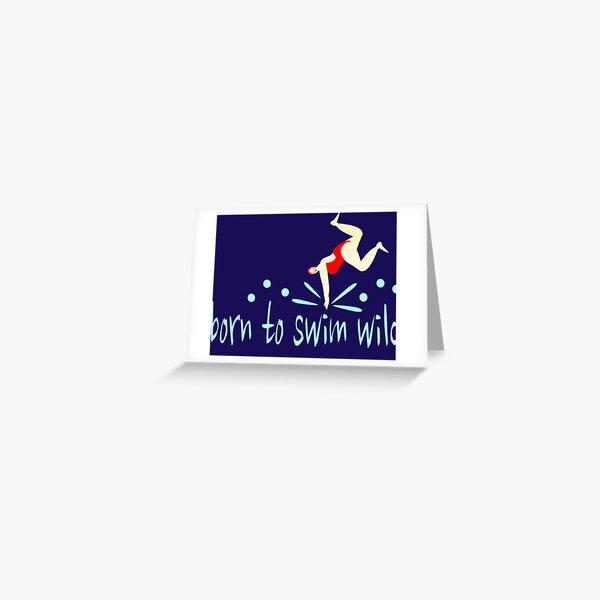 Swimming Card Birthday Card Paper Cut Card Personalised Handmade Blank  Greeting Card for a Swimmer Water Sports Swim Gala Meet 