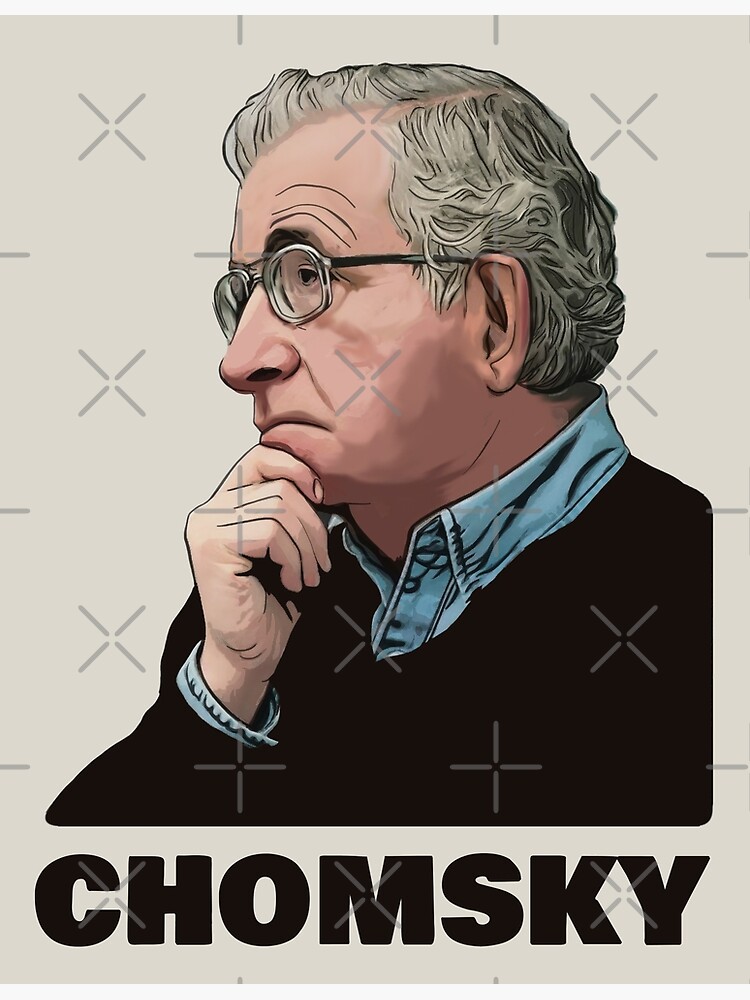 &ldquo;Noam Chomsky&rdquo; Poster for Sale by CarlsArt | Redbubble
