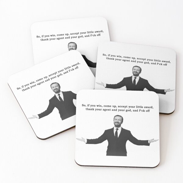 Item preview, Ricky Gervais Golden Globes designed and sold by LibertyTees.