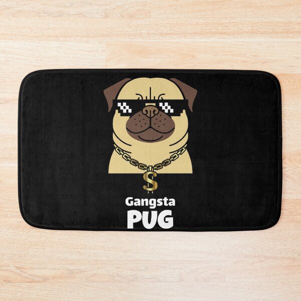 Item preview, Gangsta Pug, Pug Lover, Pug Lover Gift, Funny Pug Print designed and sold by enjoytheshirt.