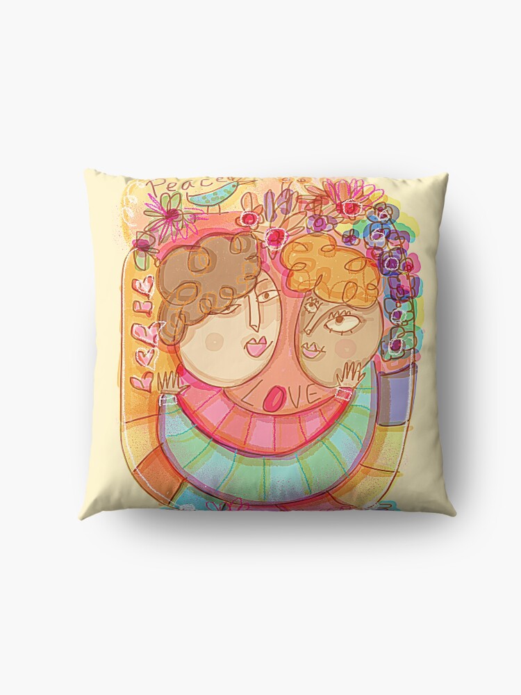 Alternate view of Love & Peace Floor Pillow