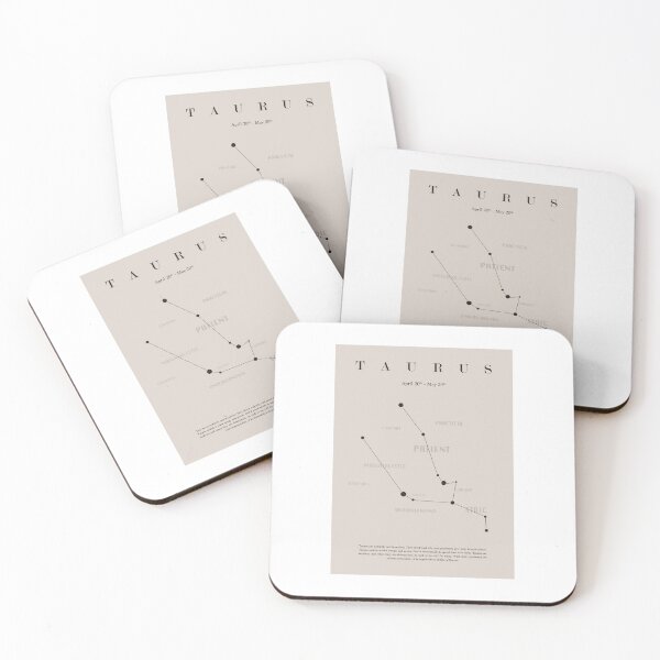Item preview, TAURUS zodiac sign aesthetic poster design designed and sold by Mette Maria Andersen.