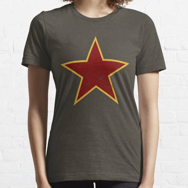 Vintage look Red and Gold Star Essential T-Shirt