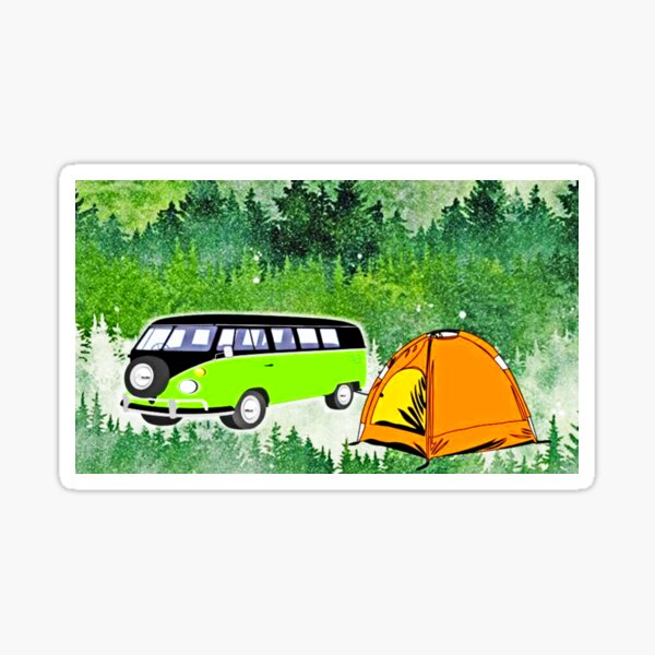Camping Adventure Sticker