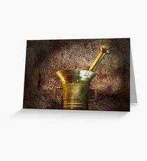 Pharmacist - Mortarium and Pistillum Greeting Card
