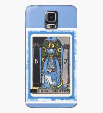 Funda/vinilo para Samsung Galaxy Alta Sacerdotisa Tarjeta de Tarot Azul Adivino