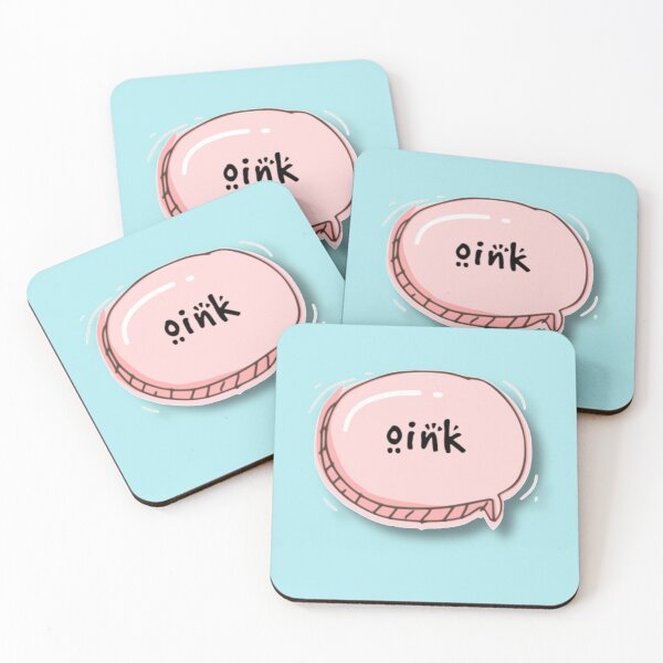 Item preview, Pink oink speech bubble  designed and sold by RosalieReeves.
