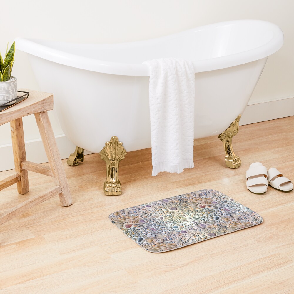 Street Pavement Pattern motif Bath Mat
