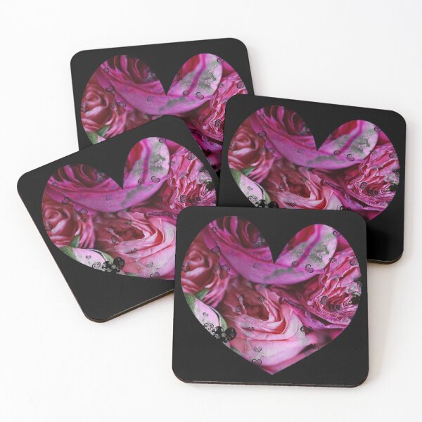 Item preview, Pink Roses Floral Heart - Cute Rose Lovers Valentines Day Gift designed and sold by r-silver.