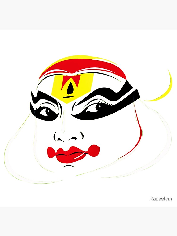 Kathakali Dancer Face - With Mandala Patterns : r/Mandala