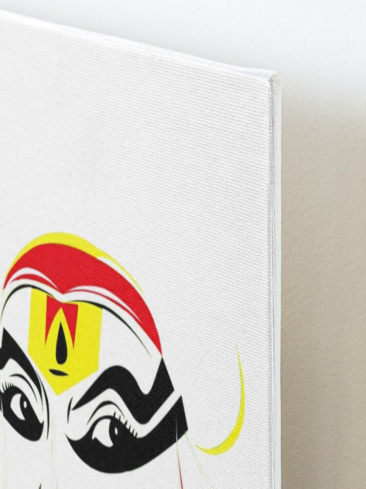 Kathakali dancer face wall mural • murals modern, colourful, rangoli |  myloview.com