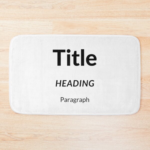 Item preview, Title Heading, Paragraph designed and sold by DonkeyArmy.