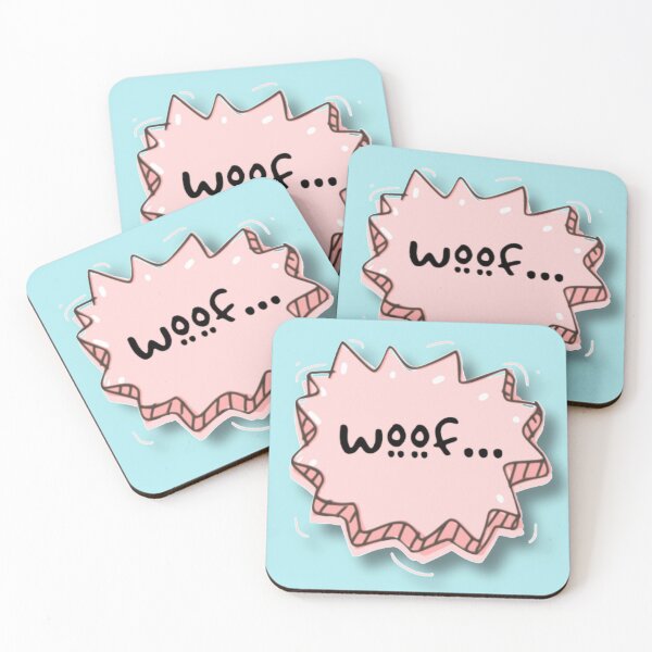Item preview, Pink woof speech bubble  designed and sold by RosalieReeves.