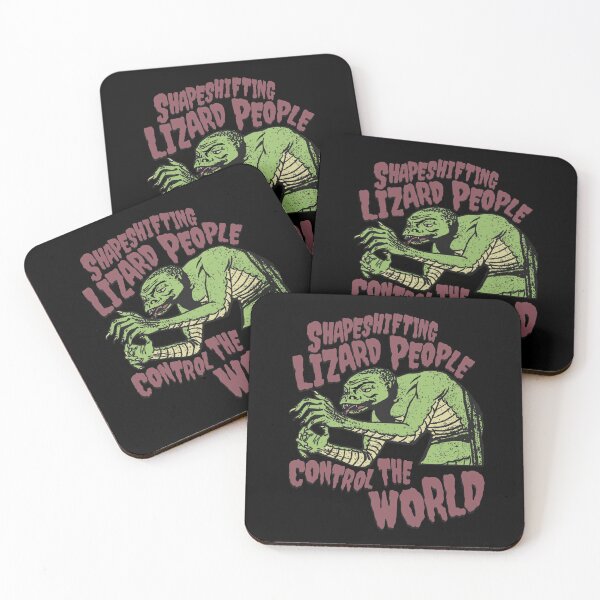 Item preview, Shapeshifting Lizard People Control The World Alien Conspiracy Horror B-Movie Tee designed and sold by blueversion.