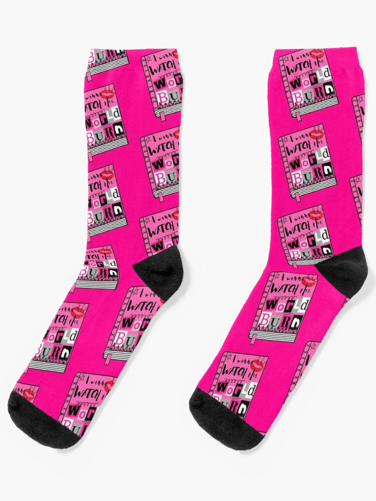 Mean Girls Pink Knee High Socks
