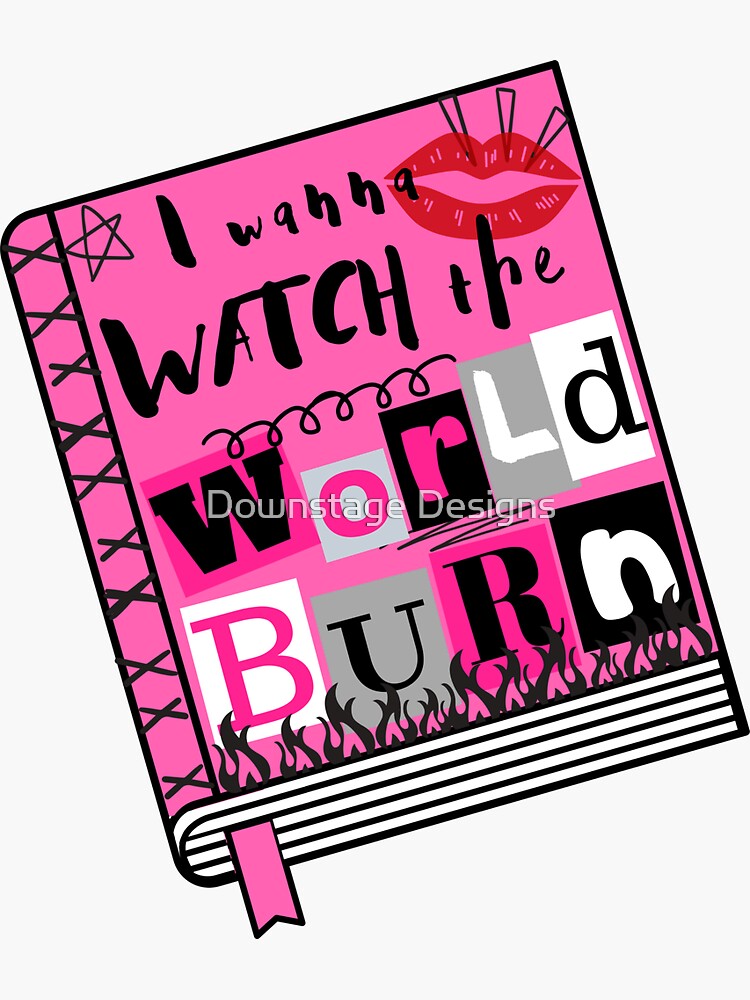 Personalized burn Book From Mean Girls Waterproof Sticker 