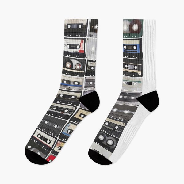 Item preview, cassette tapes collage designed and sold by Russell Gillard.