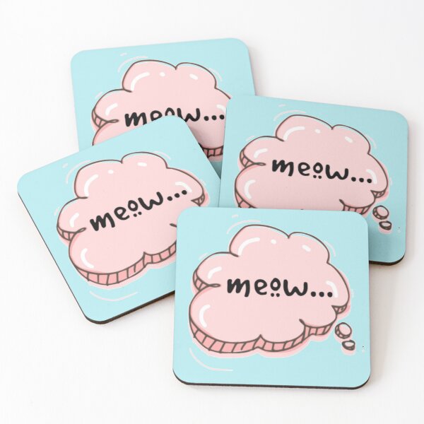 Item preview, Pink meow speech bubble  designed and sold by RosalieReeves.