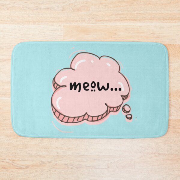 Item preview, Pink meow speech bubble  designed and sold by RosalieReeves.