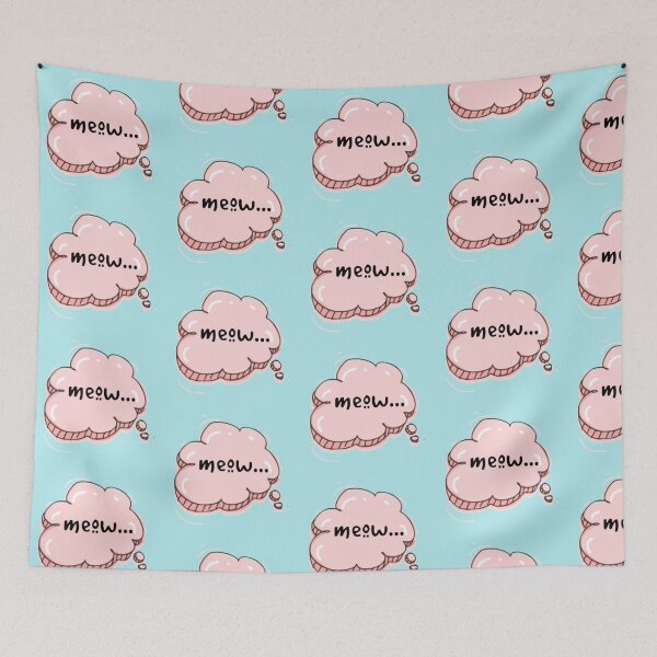 Item preview, Pink meow speech bubble  designed and sold by RosalieReeves.