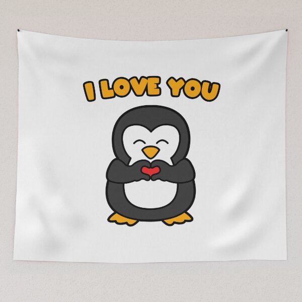 Artikelvorschau, I love you Pinguin entworfen und verkauft von nmdesigns1.